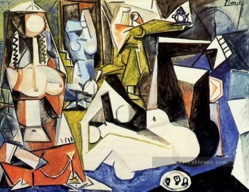 Nu œuvres - Les femmes d Alger Delacroix XIV 1955 abstrait Nue